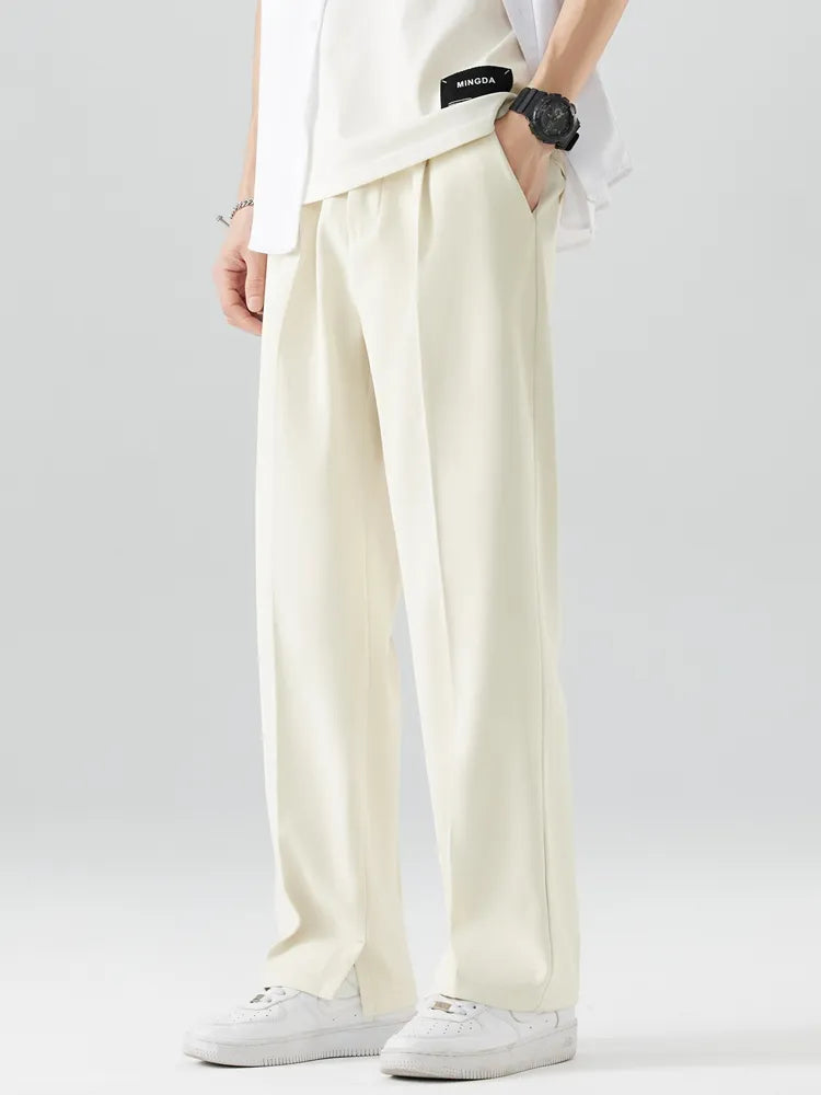 George | Men's Trousers - Straight Leg - Relaxed Fit - Soft Breathable Fabric - Full Length