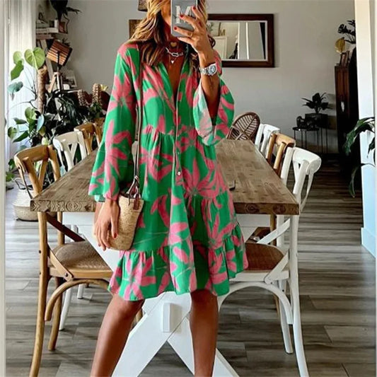 Fiora® | Mid-Length Dress With Bell Sleeves