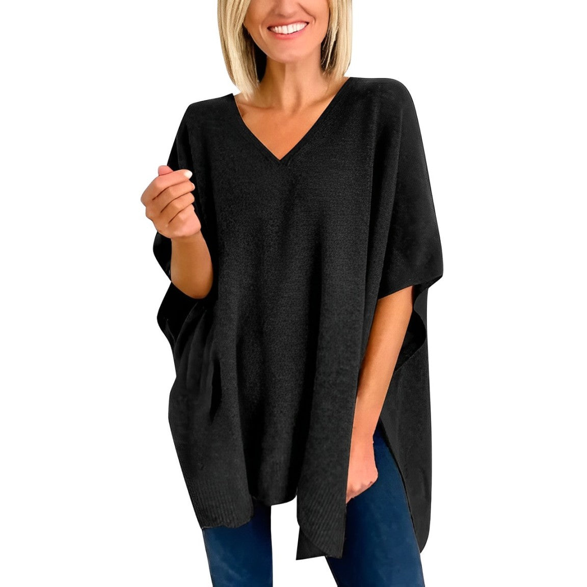 Aurica® | Blouse With Irregular Hem And V-Neck