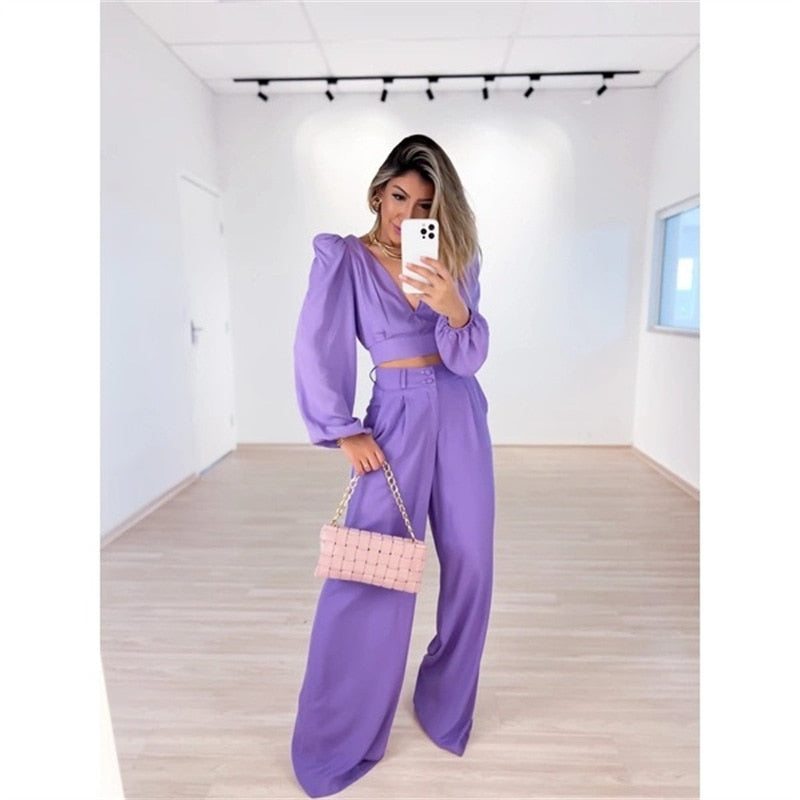 Mia | Purple two piece set
