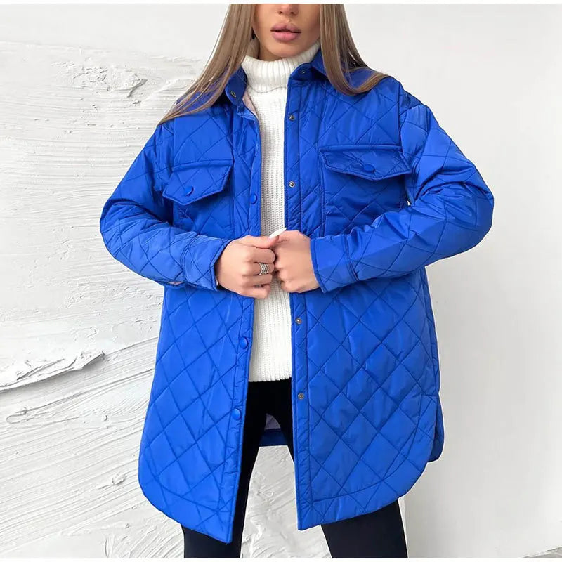 Zaida | Classic padded jacket with snap fasteners for women