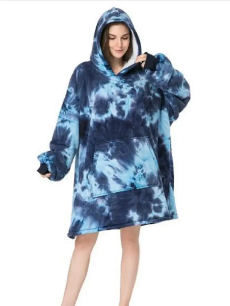Krystel | Warm flannel hoodie