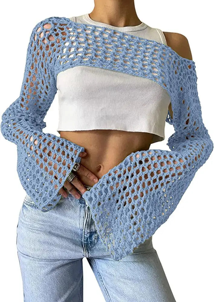 Clotilde® | Mesh crop top for women