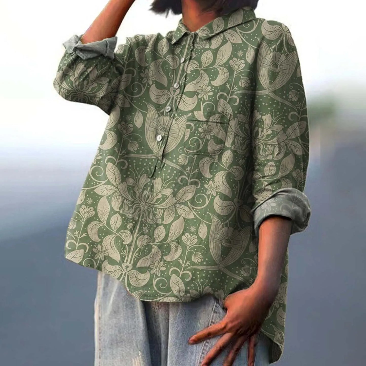 Angela | Oversized Shirt with Versatile Style for Women