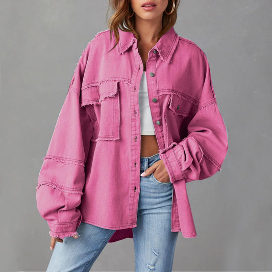Emmy | Wide cotton denim jacket