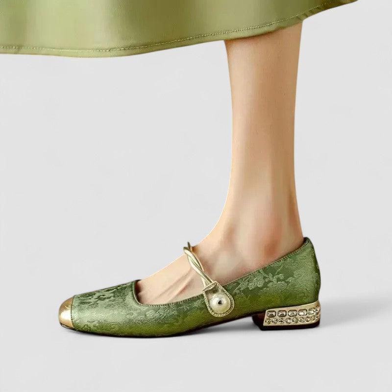 Ivy | Women Spring Pearl Strap Block Heels