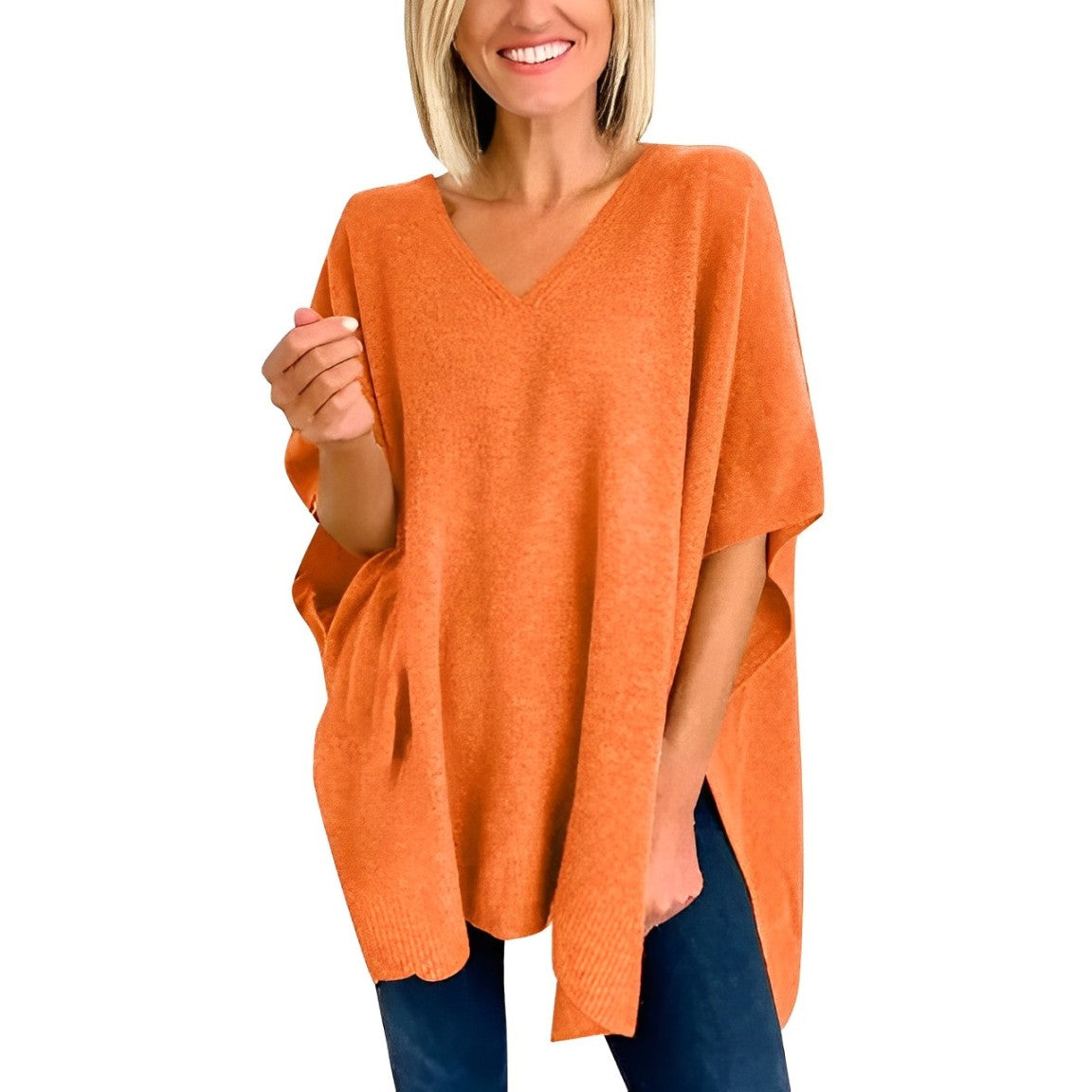 Aurica® | Blouse With Irregular Hem And V-Neck