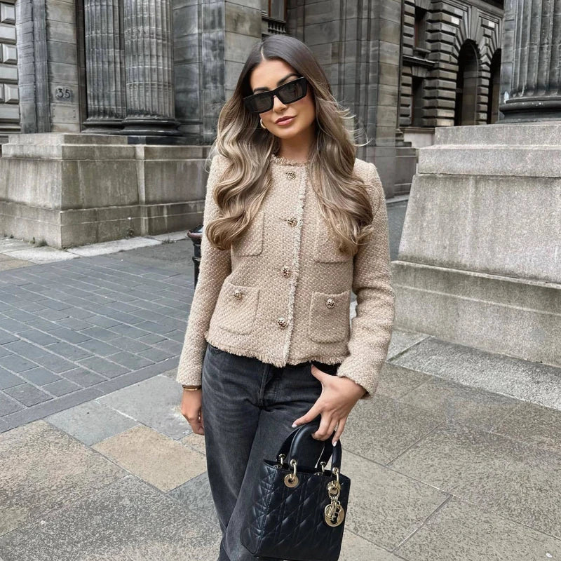 Noelia | Fashionable short tweed jacket for women