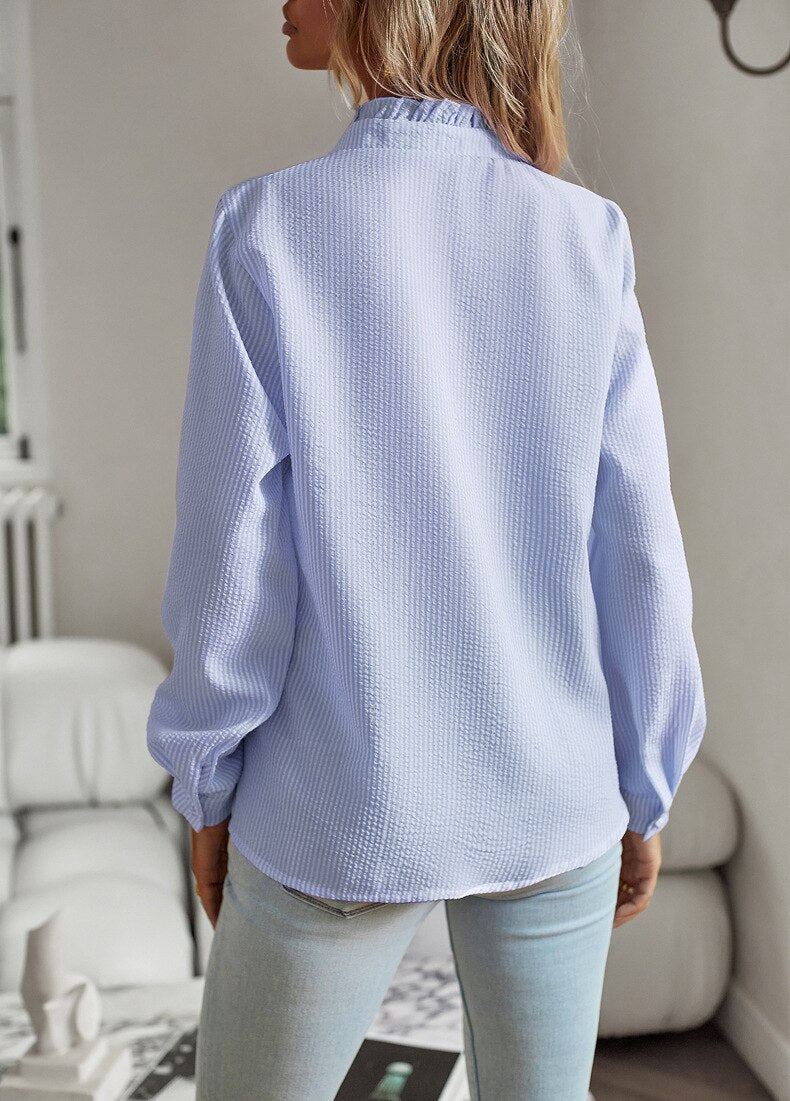 Lila | Elegant Ruffle Blouse for Women
