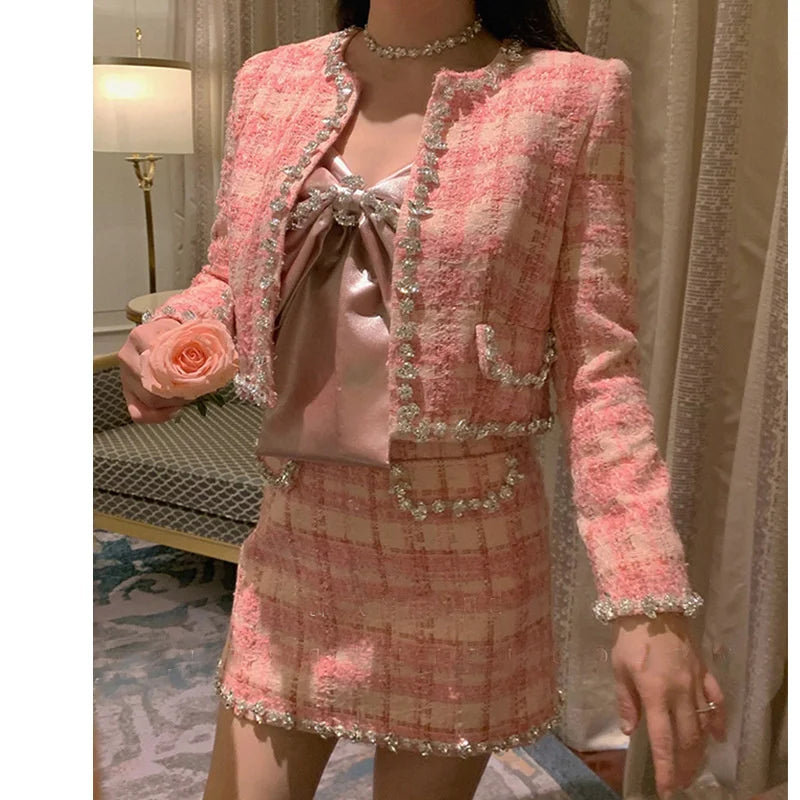 Jessica® | Suit with tartan bow