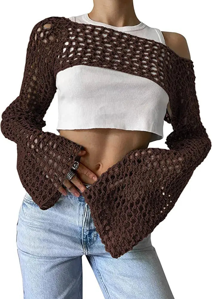 Clotilde® | Mesh crop top for women
