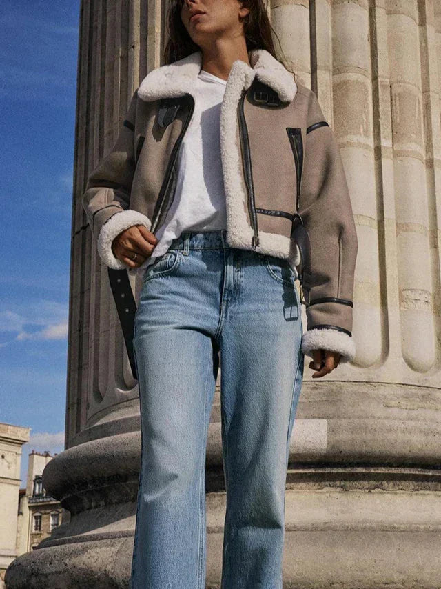 Thalia | Faux short winter jacket