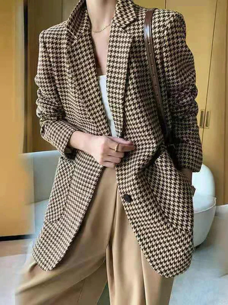 Maricarmen | Houndstooth blazer
