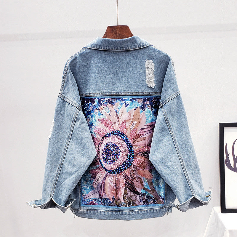 Fabienne | Large denim jacket