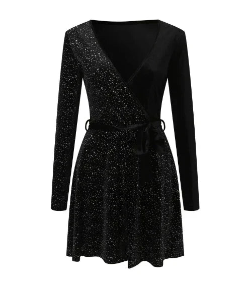 Ana® | Sequin Wrap Dress Chic