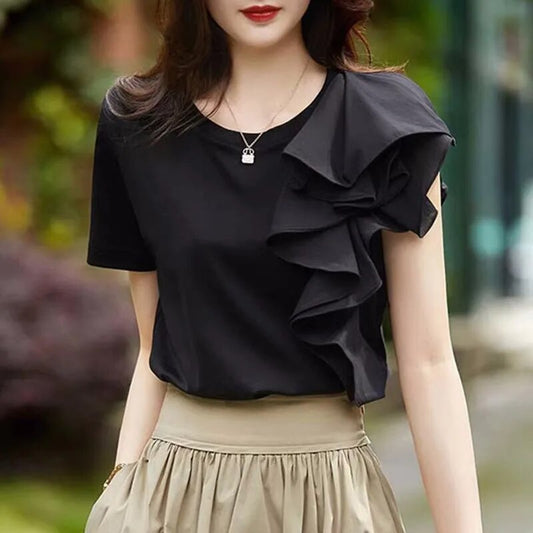 Kimberly® | Blouse With Ruffles And Seams