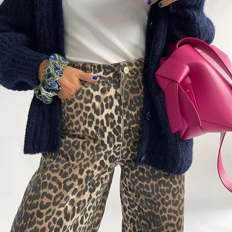 Zola® | Vintage Leopard Print Jeans