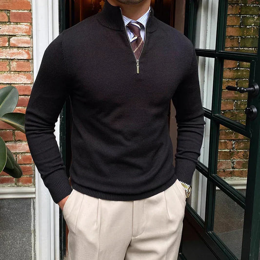Freddie | Men's Quarter Zip Sweater