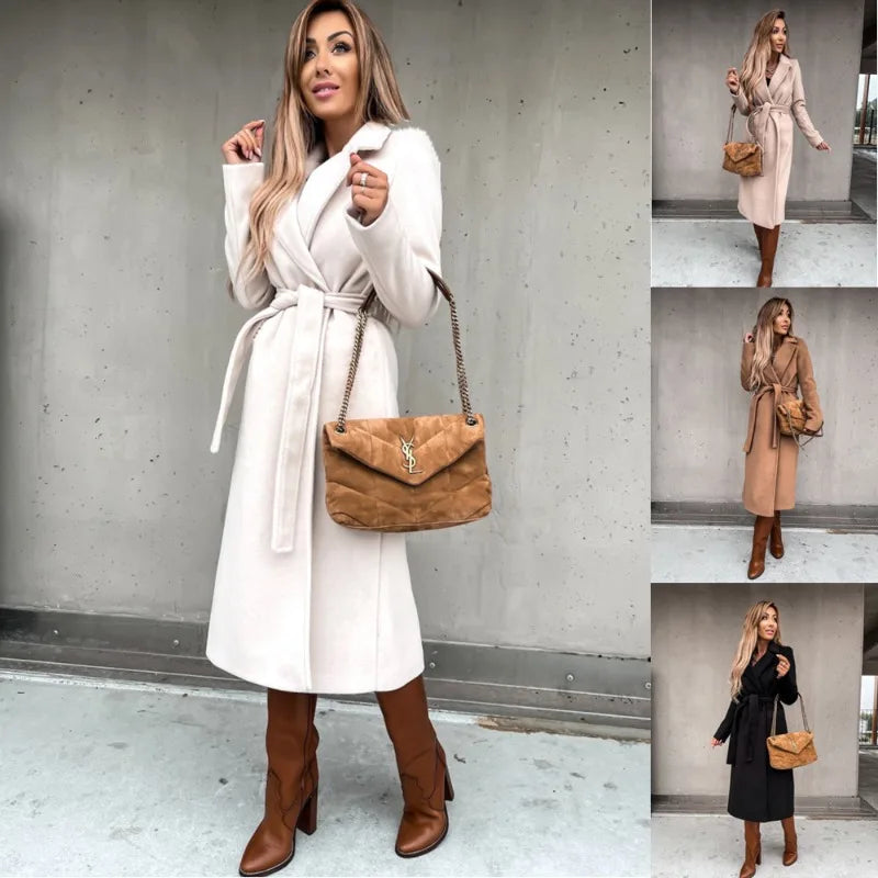 Ximena | Women's trench coat with V-neck and buttons