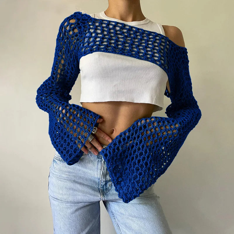 Clotilde® | Mesh crop top for women