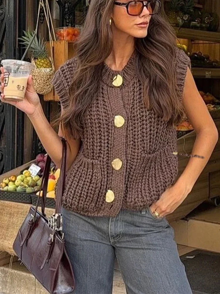 Teresa | Modern, thick and warm women's vest