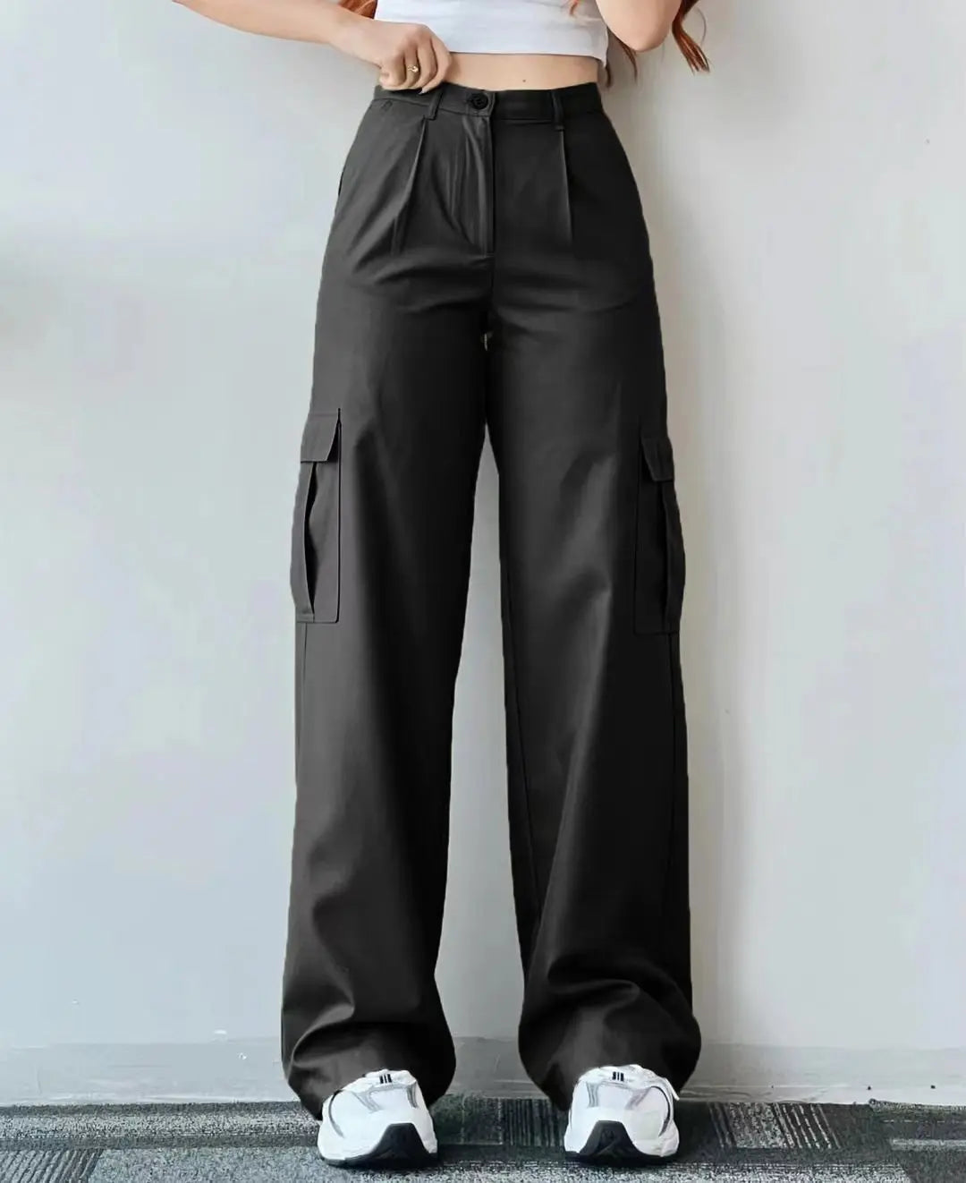 Beverley® | Vintage High Waist Cargo Pants With Straight Legs