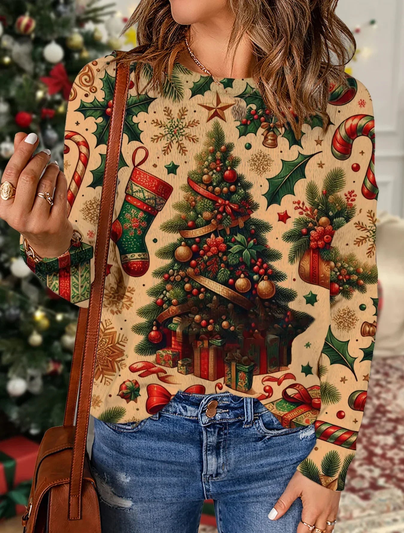 Lorena | Eleanora Christmas crew neck sweater