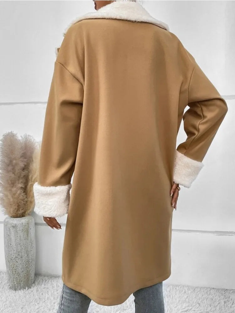 Verónica | Thick women's fleece coat for winter and autumn