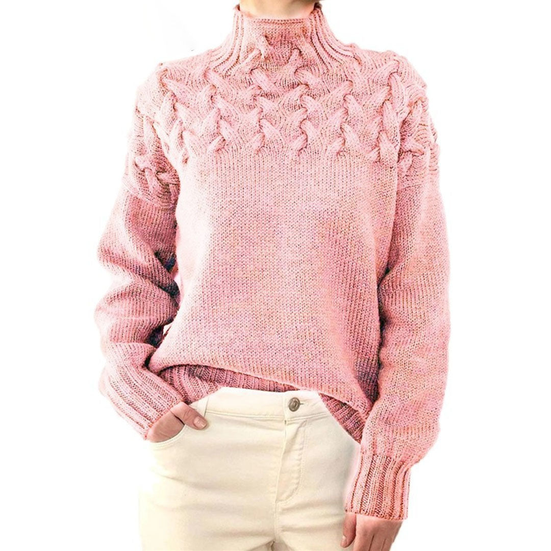 Leticia | Knitted turtleneck sweater for women