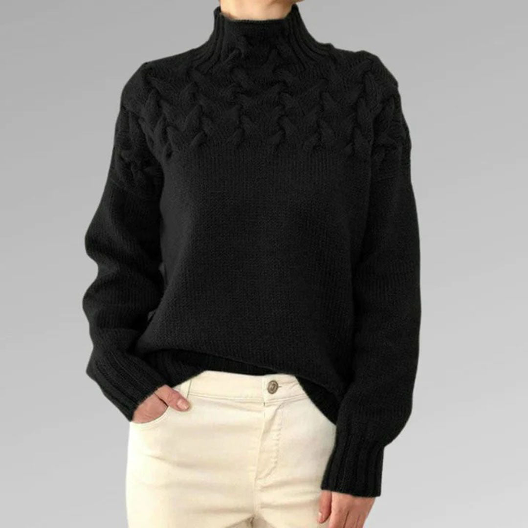 Leticia | Knitted turtleneck sweater for women