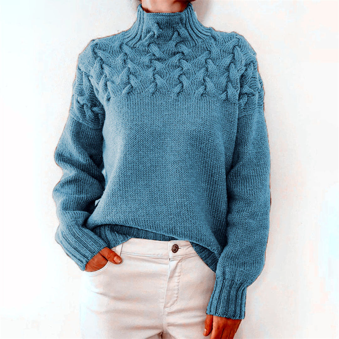Leticia | Knitted turtleneck sweater for women