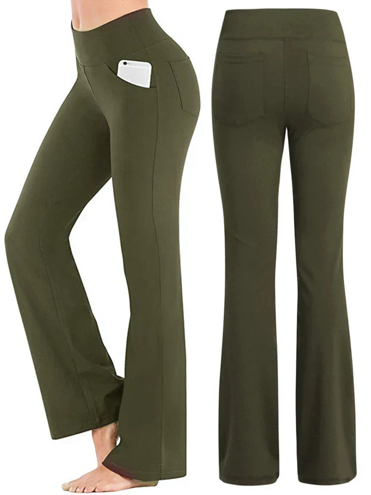 Valentina® | High Waist Stretchy Flared Trousers