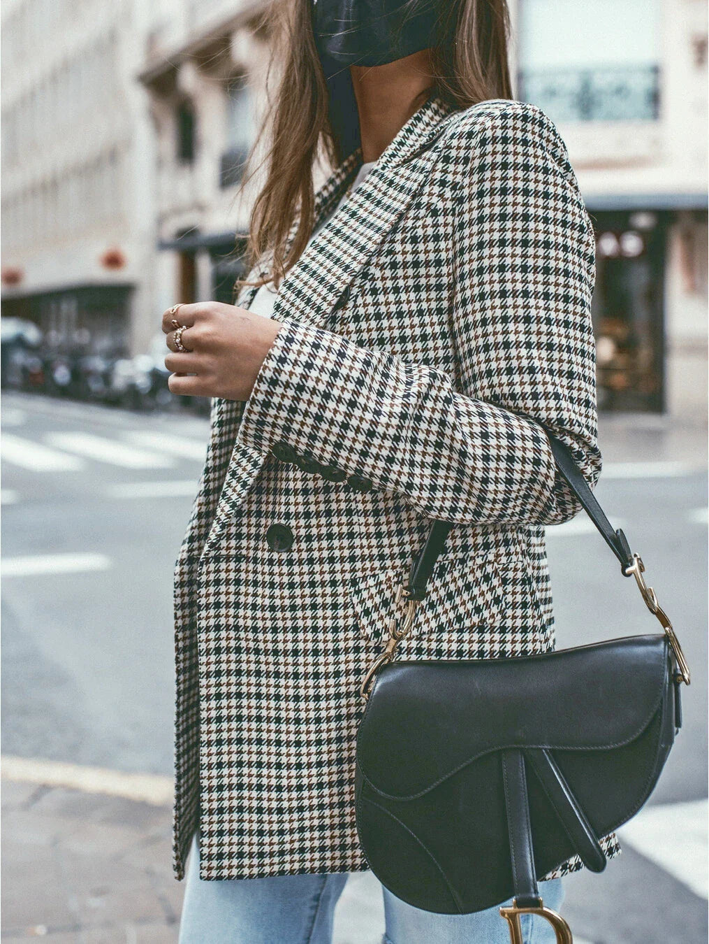 Jazmin® | Checked blazer jacket