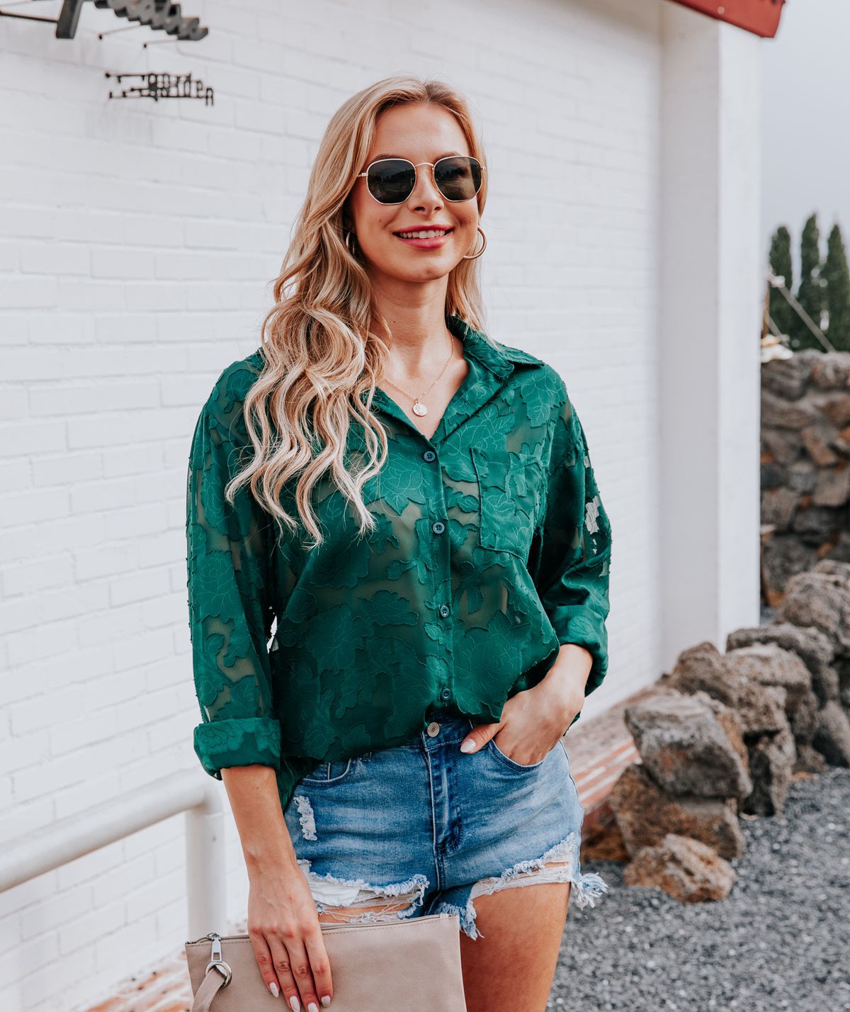 Miriam® | Casual Green Blouse