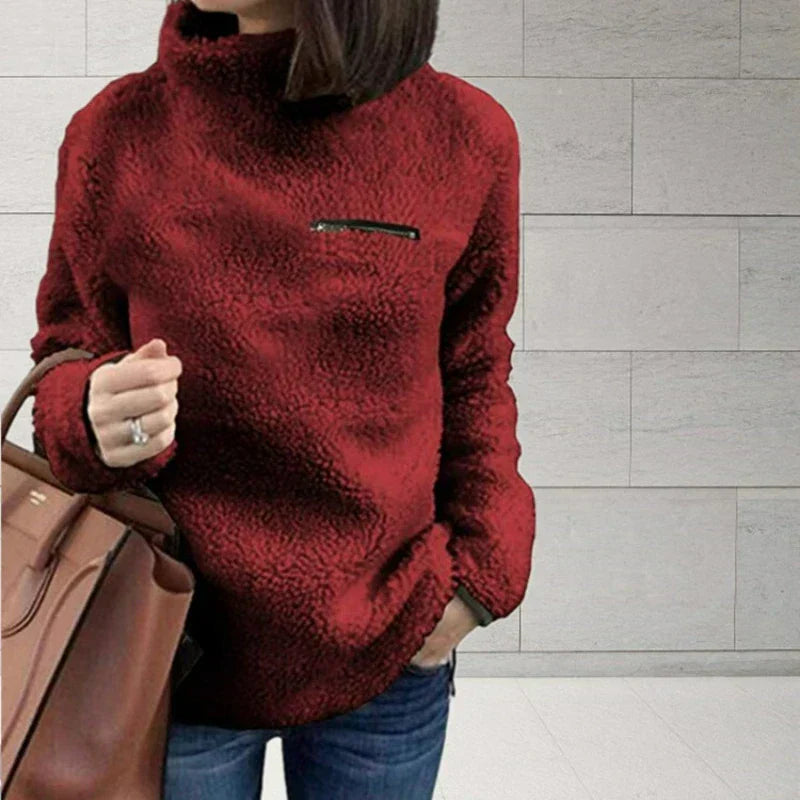 Jesusa | Long sleeve turtleneck sweater for women