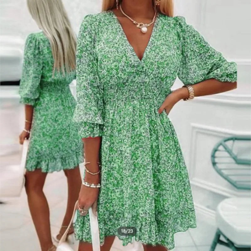 Magdalena® | Bohemian sundress with floral pattern for women