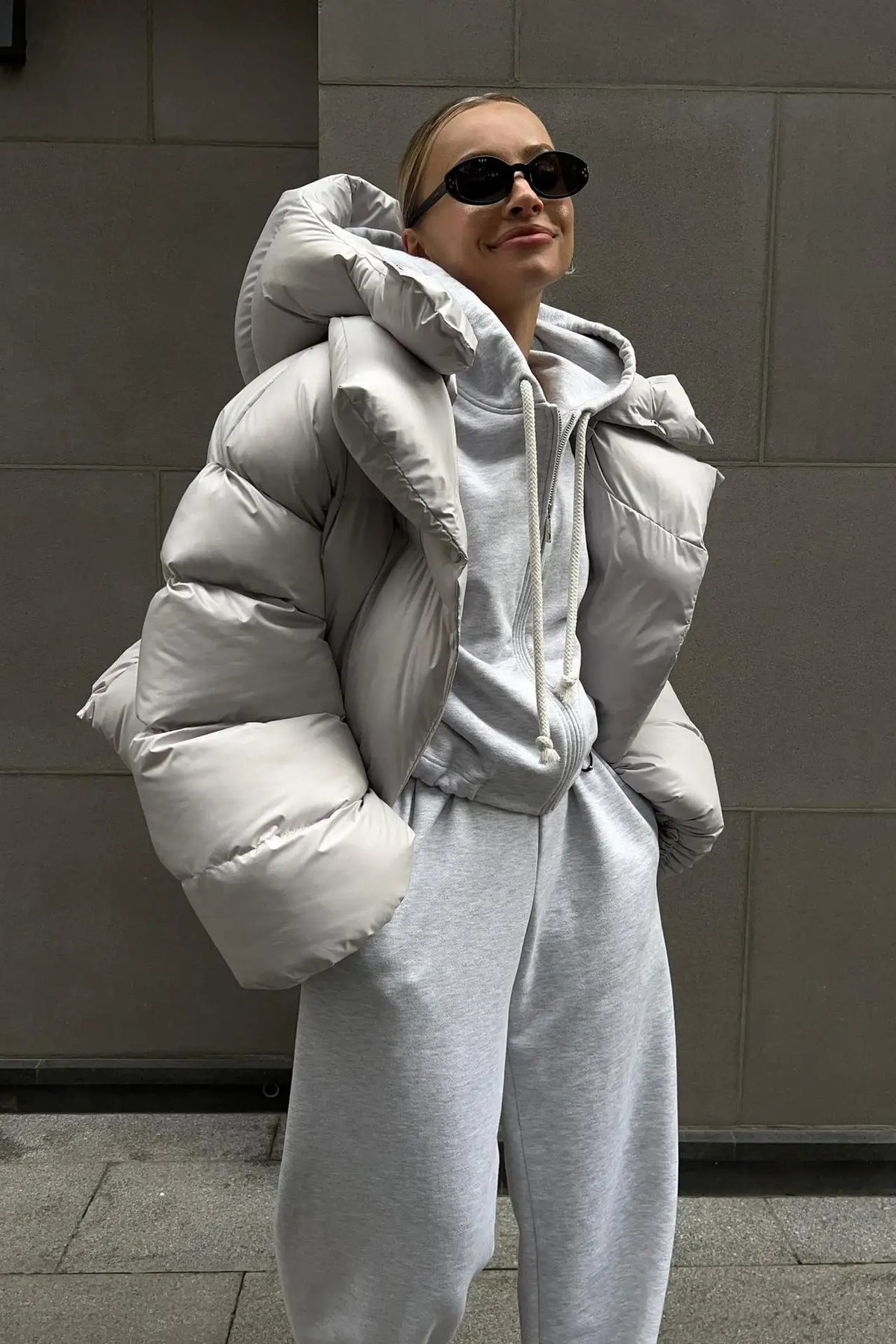 Renata | Cross padded jacket