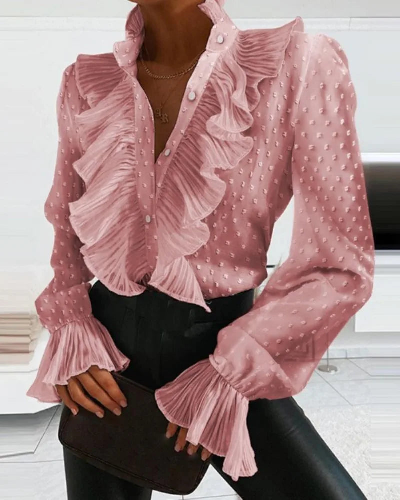 Buchan® | Ruffled Blouse With Long Sleeves