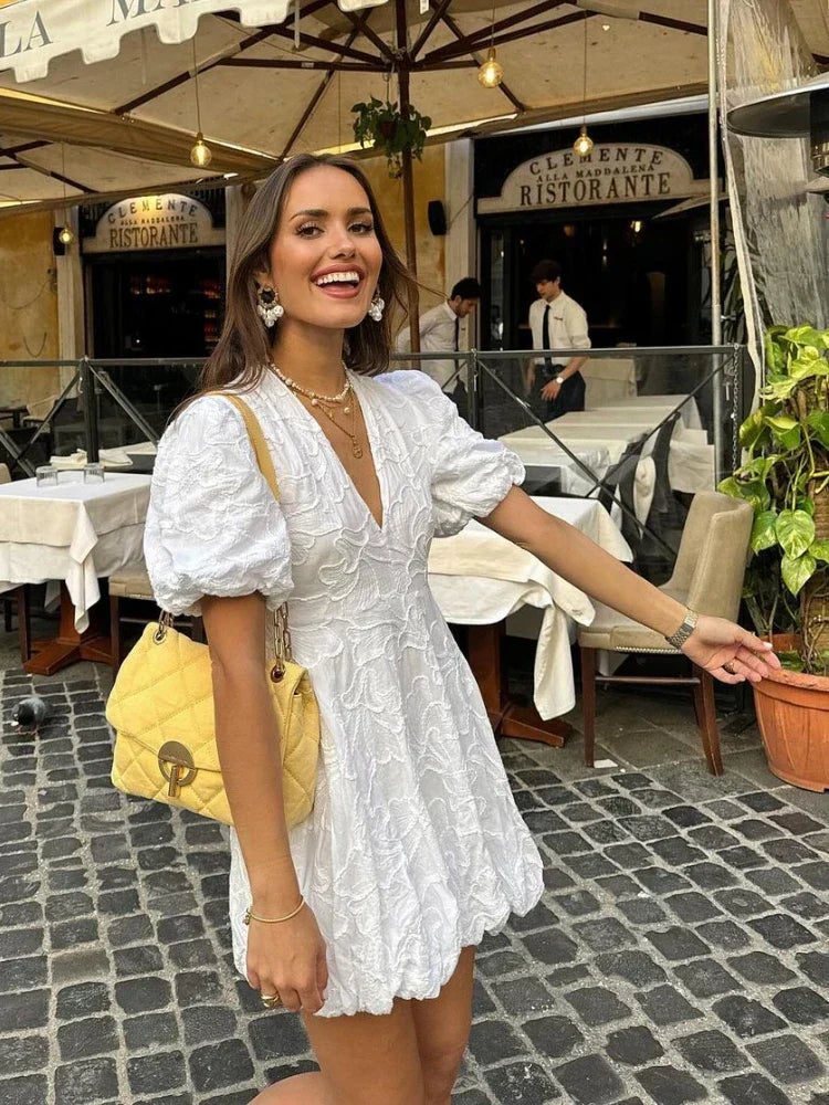 Nicolette | Romantic Floral Dress for Effortless Style