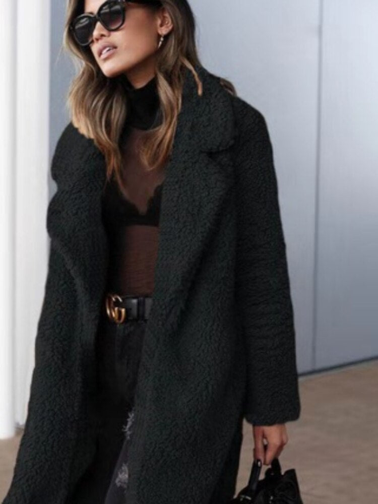 Augusta | Elegant teddy coat for women