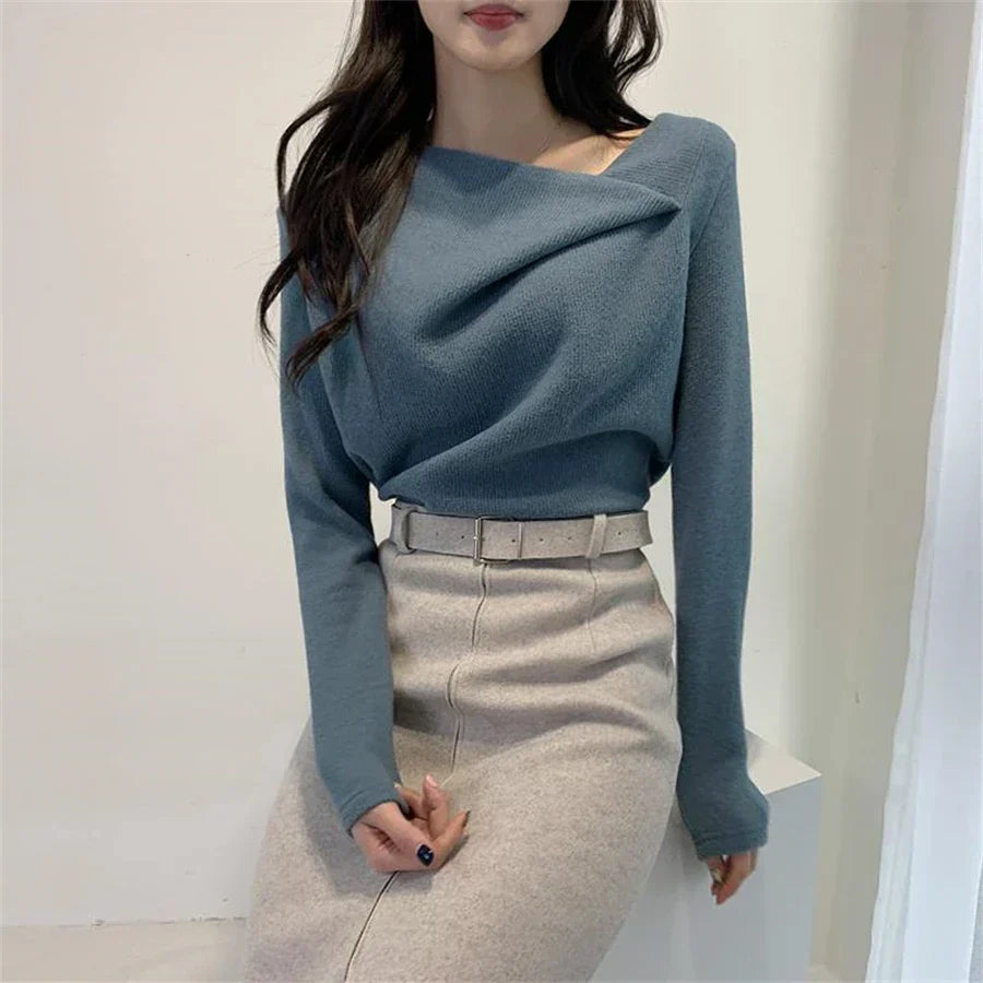 Lucie | Velvet sweater for women