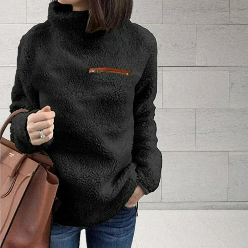 Jesusa | Long sleeve turtleneck sweater for women