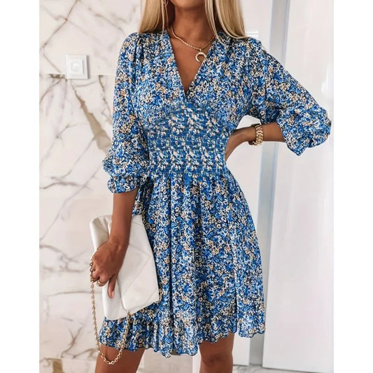 Magdalena® | Bohemian sundress with floral pattern for women