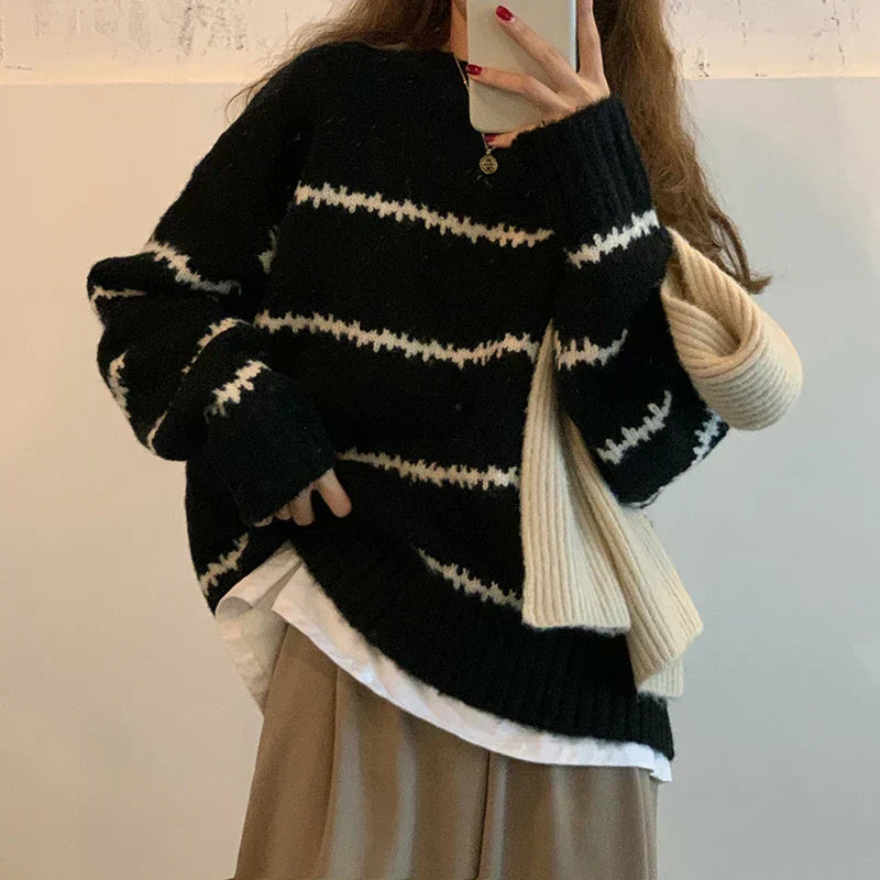 Lidia® | Cozy striped sweater for women