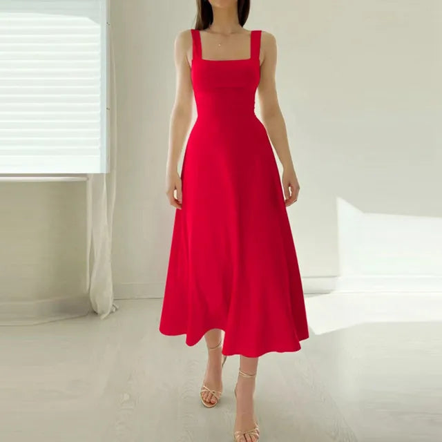Ingrid® | Elegant Dress With Square Neckline