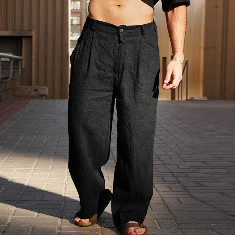Darren | Stylish Wide-Leg Trousers for Men