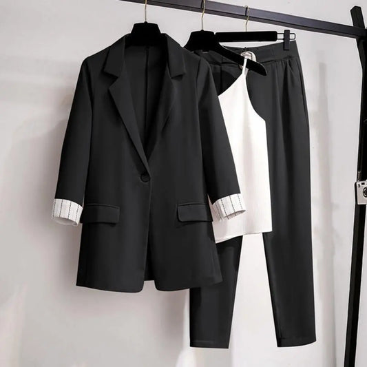 Joanna | Women’s Chic Coordinated Blazer Pants And Top