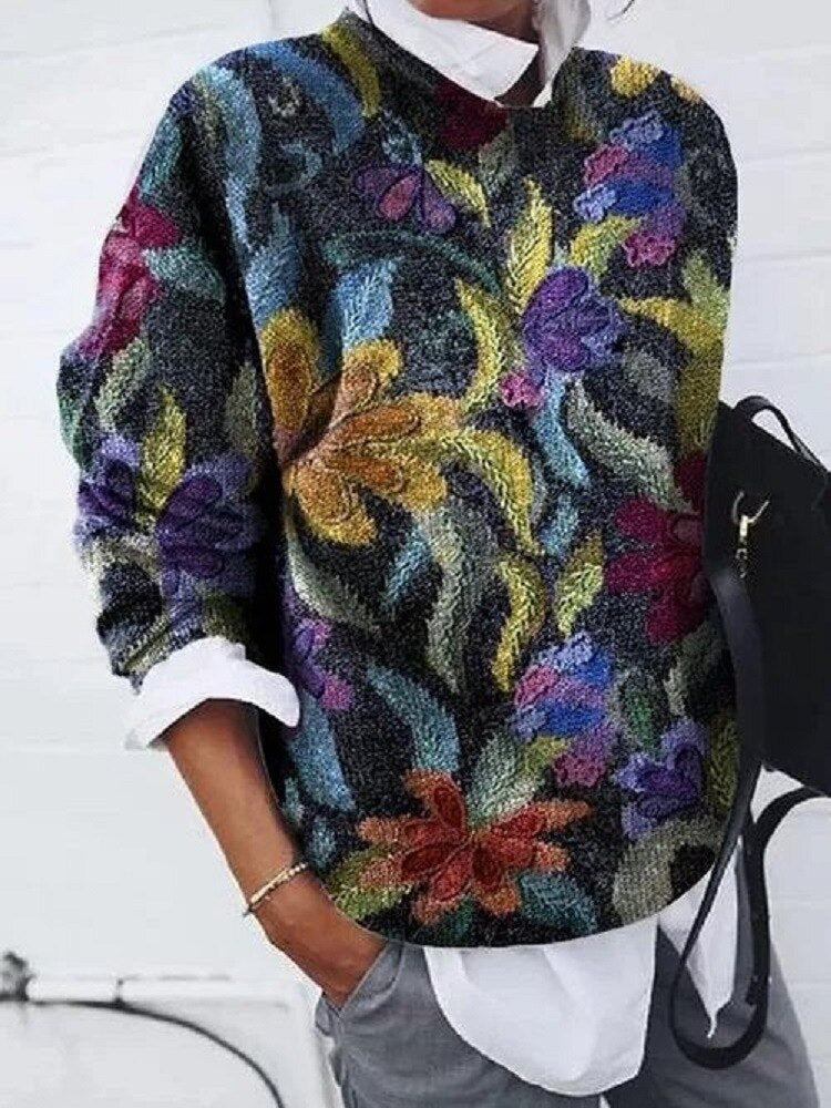 Kimberly | Trendy floral sweater