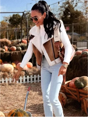 Guillermina® | Gilet zippe asymétrique for women