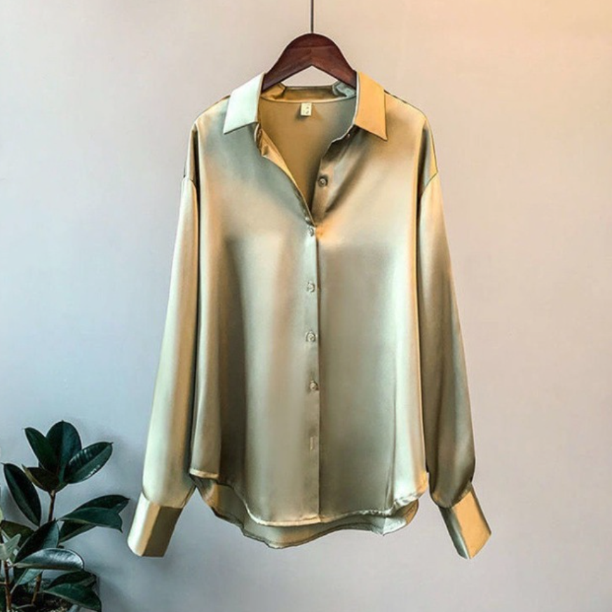 Soledad® | Casual Satin Muslin Blouse